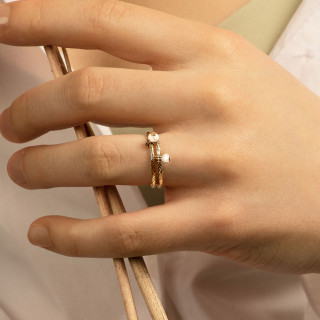 BAGUE PAMPILLE HOWLITE