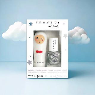 DUO BLANC BAUME A LEVRES ET VERNIS A L'EAU