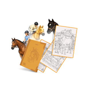 DESSINS A DECALQUER COMPATIBLE TABLETTE CHEVAUX