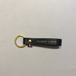 PORTE-CLES CUIR DADDY COOL NOIR