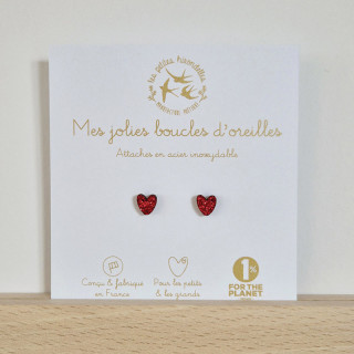 BO COEUR ROUGE PAILLETTE