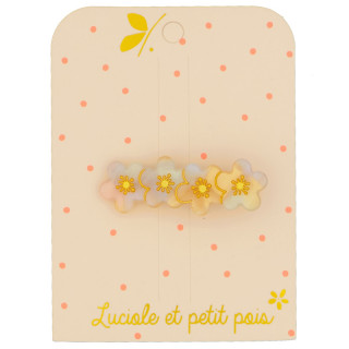 BARRETTE FLEURS DE CERISIER EN MATIERE VEGETALE