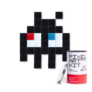 PIXEL ART KIT LITTLE ALIEN (MOSAIQUE DECORATIVE EN VERRE)