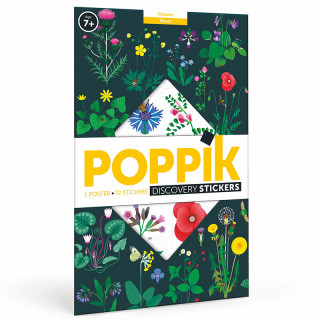 POSTER BOTANIQUE ET SES STICKERS REPOSITIONNABLES