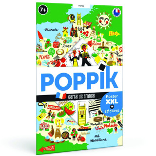 POSTER LA FRANCE ET SES 110 STICKERS REPOSITIONNABLES