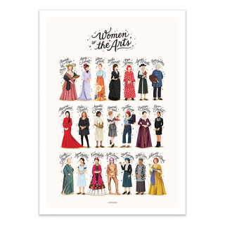 AFFICHE A3 WOMEN OF THE ARTS