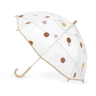 PARAPLUIE ENFANT POIS CARAMEL ET BEIGE