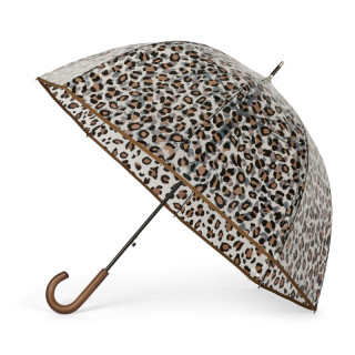 PARAPLUIE CLOCHE TRANSPARENT LEOPARD
