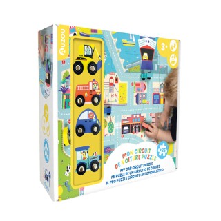 MON CIRCUIT DE VOITURE PUZZLE ET SES VOITURES
