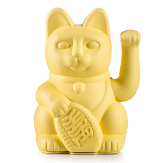 MANEKI NEKO CHAT PORTE-BONHEUR JAUNE