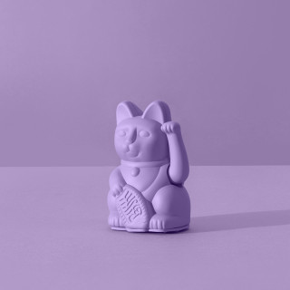 PETIT MANEKI NEKO CHAT PORTE-BONHEUR LILAS