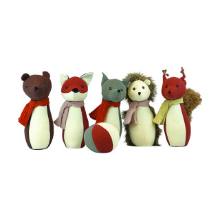JEU DE QUILLES ANIMAUX DE LA FORET