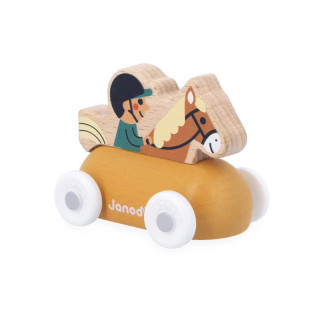 VOITURE CAVALIER EN BOIS (CROSS ROADS)