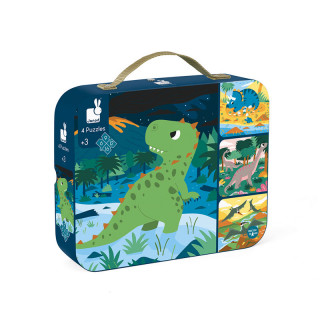 4 PUZZLES EVOLUTIFS DINO
