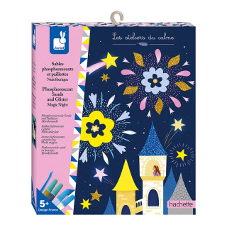 COFFRET SABLES PHOSPHORESCENTS ET PAILLETTES
