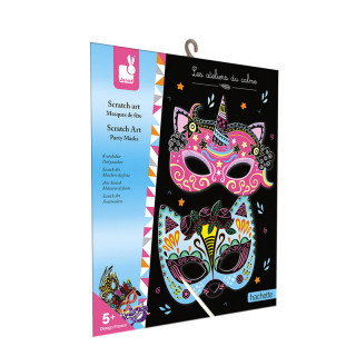 5 MASQUES DE FETE A GRATTER