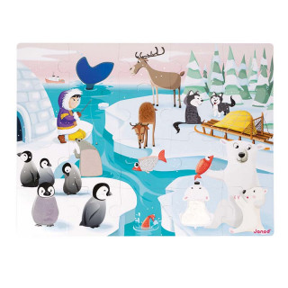 PUZZLE TACTILE GEANT LA VIE SUR LA BANQUISE