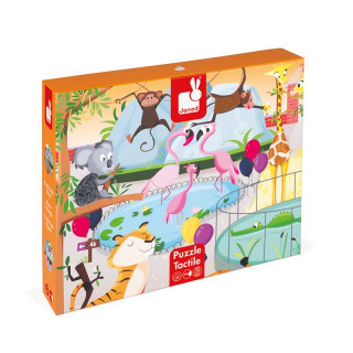 PUZZLE TACTILE GEANT UNE JOURNEE AU ZOO