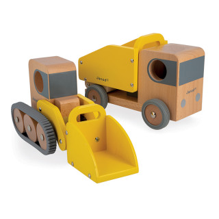 CAMION BENNE ET PELLETEUSE