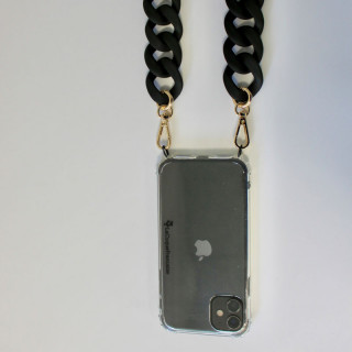 CHAINE BIJOUX EN RESINE ALICE NOIR MAT