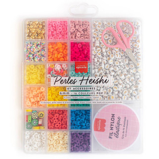 GRAND COFFRET PERLES HEISHI ET ACCESSOIRES