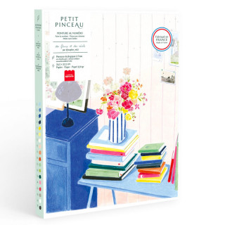 COFFRET PEINTURE AU NUMERO : DES FLEURS ET DES RECITS