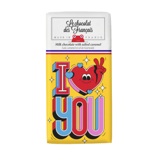 CHOCOLAT I LOVE YOU 80g LAIT ET SEL DE GUERANDE