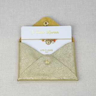 BRACELET EX VOTO DANS SA POCHETTE EN CUIR