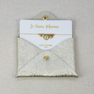 BRACELET EX VOTO DANS SA POCHETTE EN CUIR