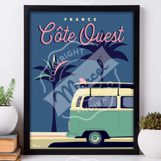 AFFICHE VAN COTE OUEST