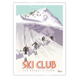 AFFICHE SKI CLUB