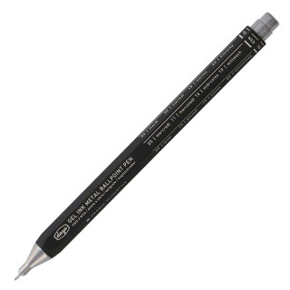 STYLO GEL BALLPOINT EN METAL NOIR