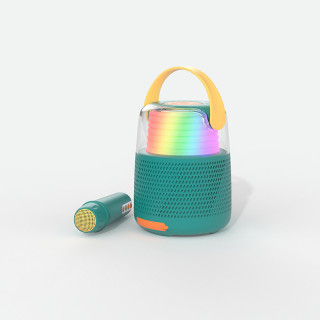 ENCEINTE LUMINEUSE ET SON MICRO KARAOKE
