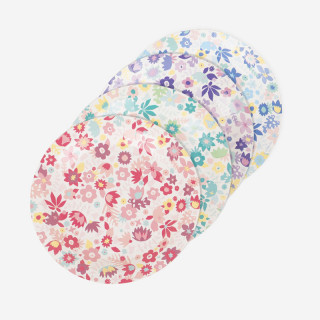 8 ASSIETTES FLEURS