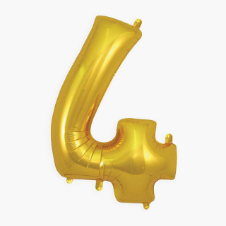 GRAND BALLON MYLAR CHIFFRE 4