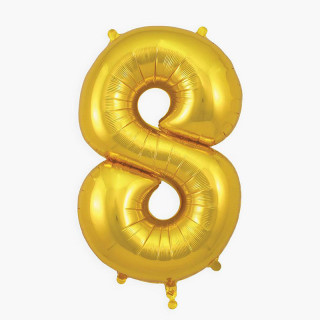 GRAND BALLON MYLAR CHIFFRE 8