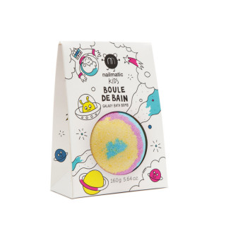 BOULE DE BAIN EFFERVESCENTE BLEU JAUNE ROSE