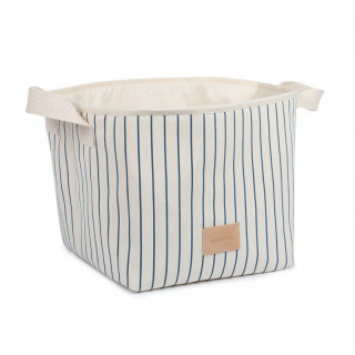 SAC DE RANGEMENT FINES RAYURES BLEUES