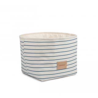 PETIT SAC DE RANGEMENT FINES RAYURES BLEUES