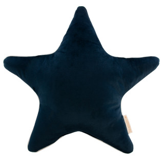 COUSSIN ETOILE VELOURS BLEU NUIT