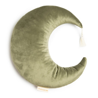 COUSSIN LUNE VELOURS OLIVE GREEN