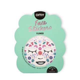 STICKERS POUR LE VISAGE - FLEURS