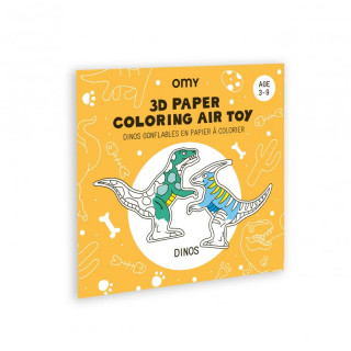 DINOS GONFLABLES EN PAPIER A COLORIER