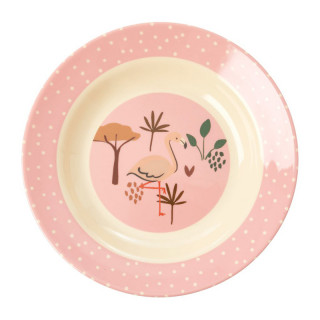 ASSIETTE JUNGLE FLAMANT