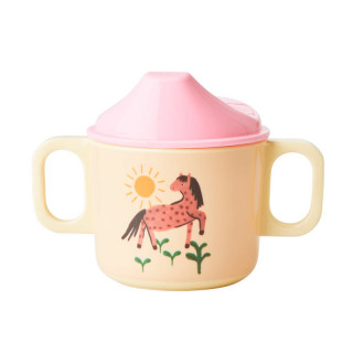 TASSE 2 ANSES FERME ROSE