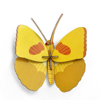 PAPILLON JAUNE 3D A CONSTRUIRE